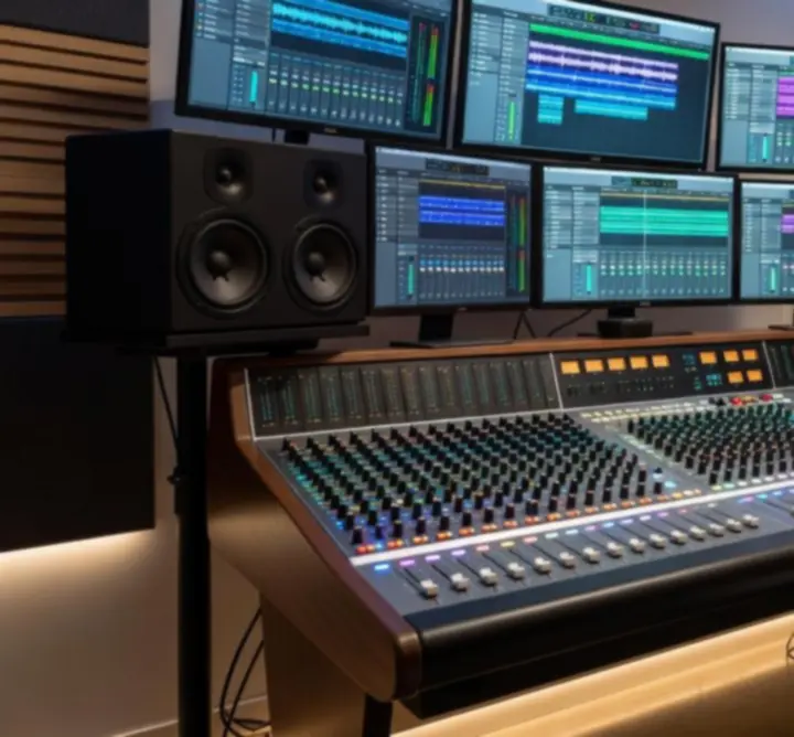 Nowoczesne studio produkcyjne Faust Music Filip Pacholczyk w Warszawie